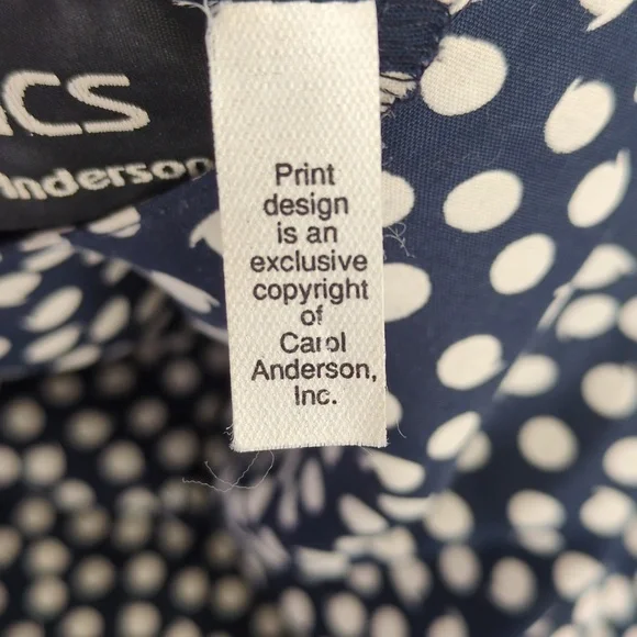 Carol Anderson Classics Vintage Women's Polka Dot Midi Dress Size 2X - Picture 7 of 7